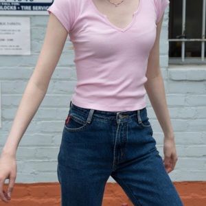 pink brandy melville top